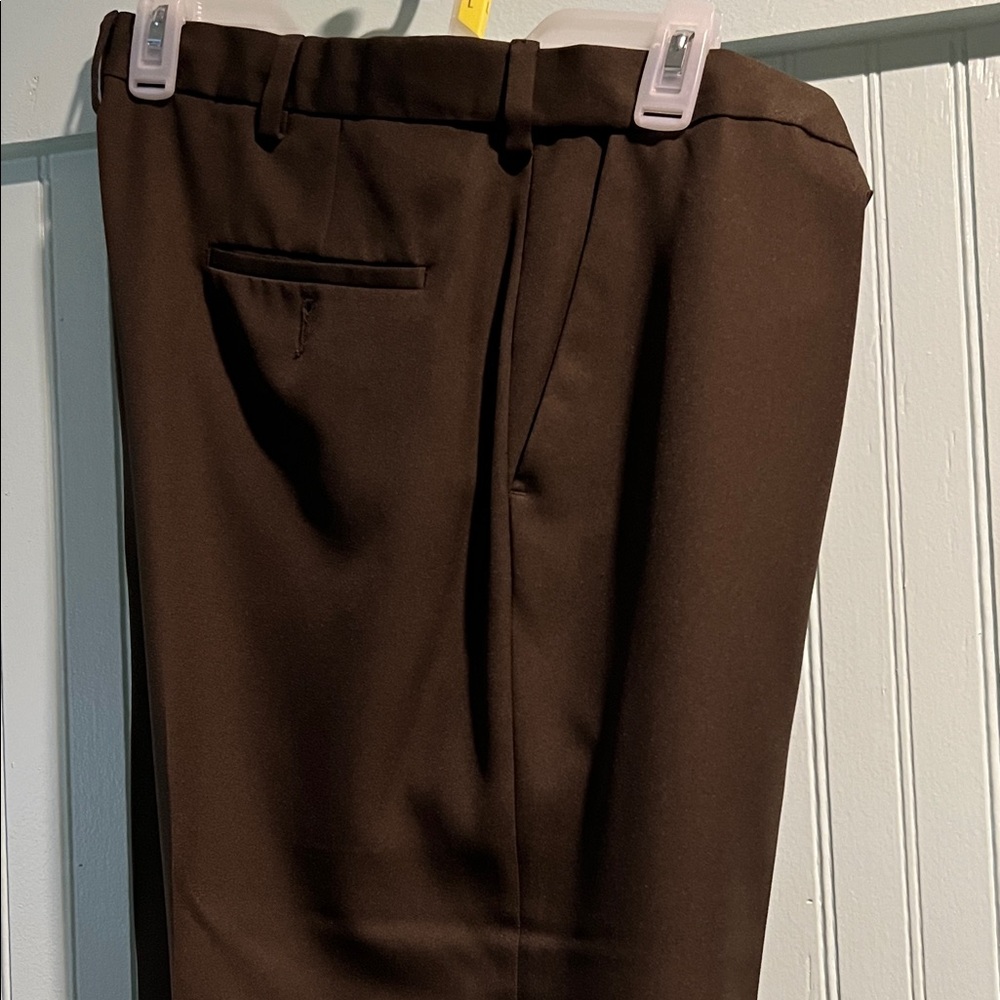 Haggar Men's Formal Pants - Rich Brown